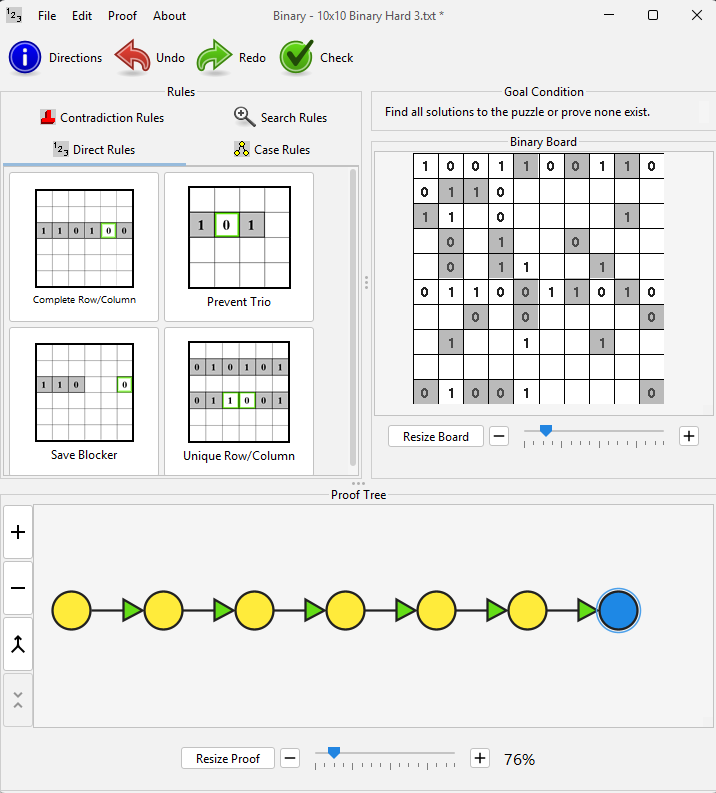 LEGUP Binary Puzzle UI